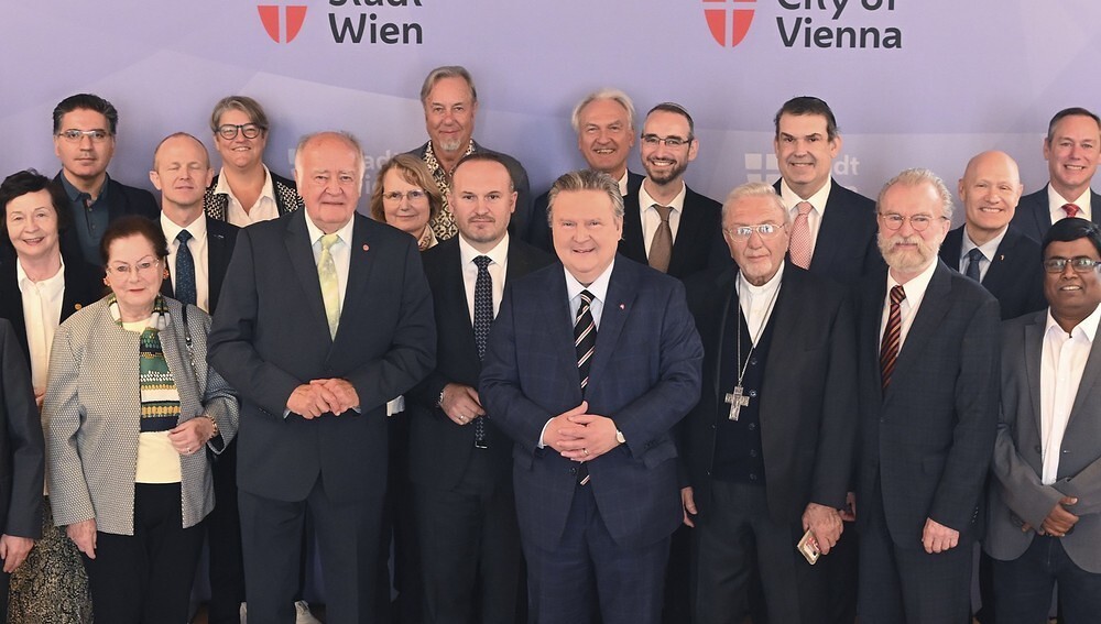 Bürgermeister Ludwig mit Vertretern der anerkannter Kirchen und Religionsgesellschaften im Wiener Religionsrat / Stadt Wien / Christian Jobst Bürgermeister Ludwig mit Vertretern der anerkannter Kirchen und Religionsgesellschaften im Wiener Religionsrat