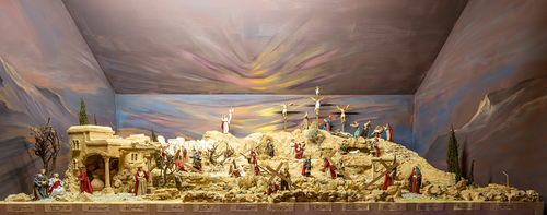 Die Fastenkrippe, Kreuzweg Gesamtansicht